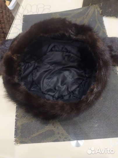 Берет норковый и воротник