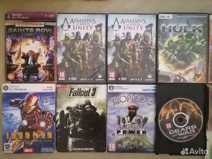 Компьютерные игры диски для пк бу