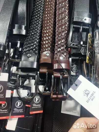 Мужской кожаный ремень