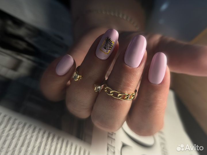 Маникюр наращивание ногтей гель лак