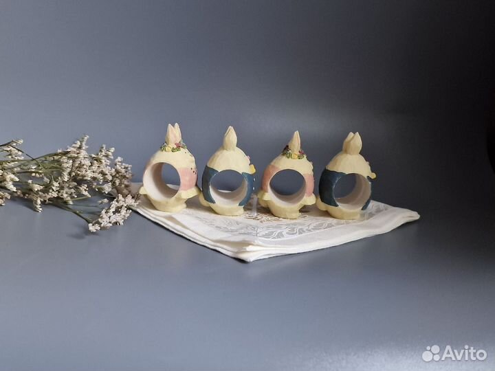 Кольца для салфеток Пасхальный кролик