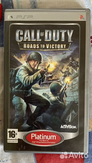Оригинальная коробка от игры Call of Duty RtoV PSP