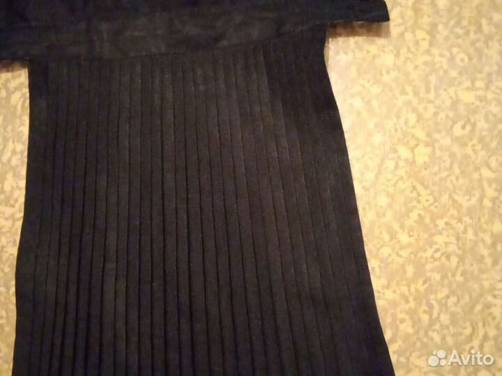 Фартук д/школьницы, капрон, цвет чёрный, длина 73