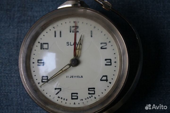 Часы настольные. СССР. Слава. Ракета