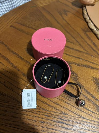 Новые серьги tous Nenufar из вермеля оригинал