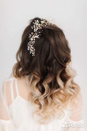 Диадема. Украшение с жемчугом