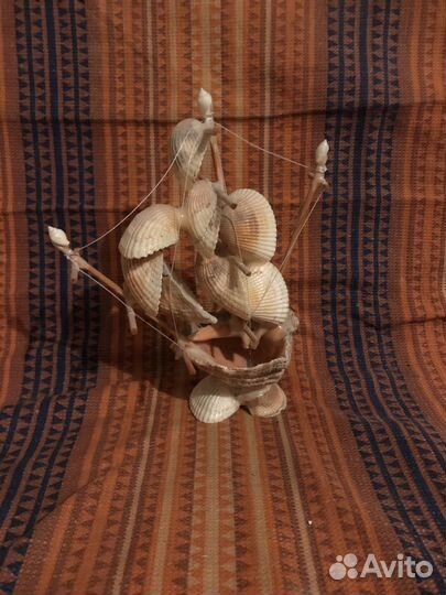 Ракушка-кораблик сувенир