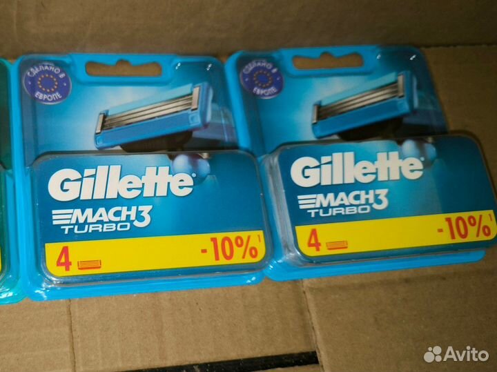 Кассеты для бритья сменные Gillette Mach3 Turbo