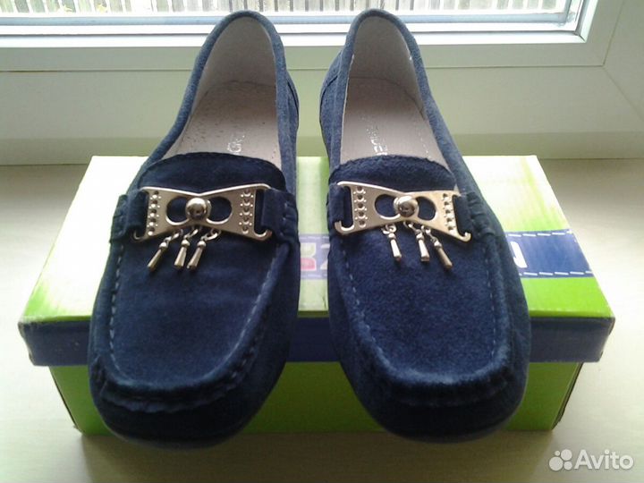 Туфли женские натур кожа-велюр Zenden