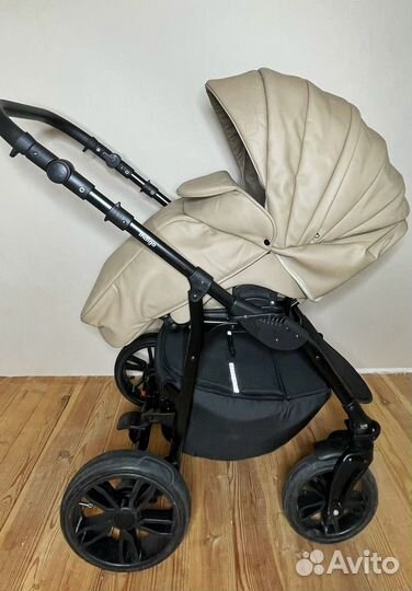 Коляска 2 в 1 Indigo эко кожа