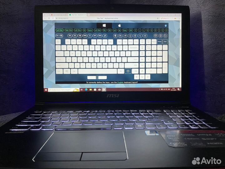 Игровой ноутбук MSI 15,6/i7/RAM16gb/GTX960M 2gb