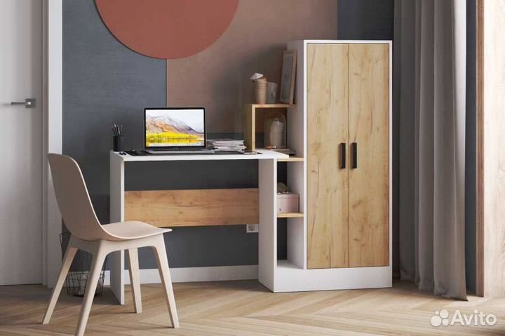 Компьютерный стол км-1 с пеналом 1.5м