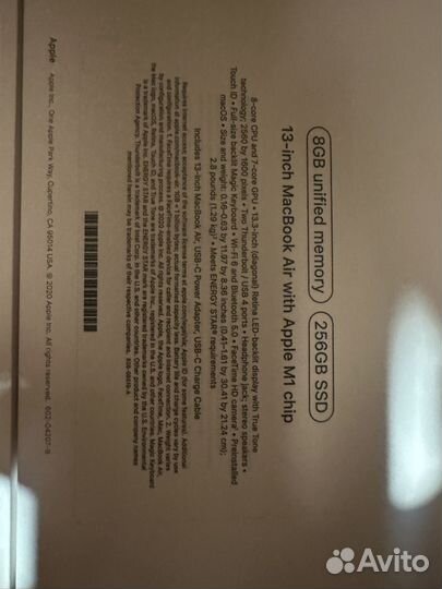 Apple macbook air 13 2020 m1