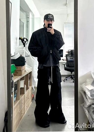 Джинсы широкие карго Rick Owens Cargo (M-XL)