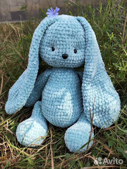 Плюшевый заяц ручной работы