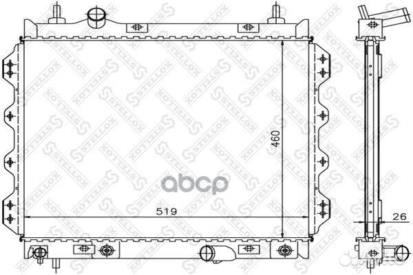 Радиаторы сист.охлажденияstellox 1025621SX Ste
