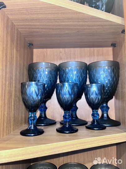 Бокалы стаканы рюмки