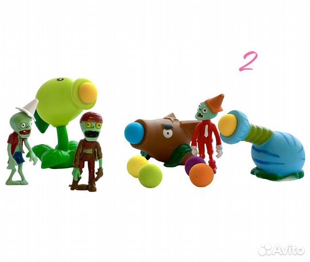 Зомби против растений 5 наборов. Цена за 1 набор