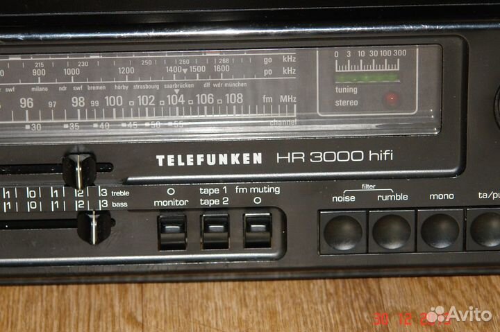Винтажный ресивер Telefunken HR-3000 hi-fi