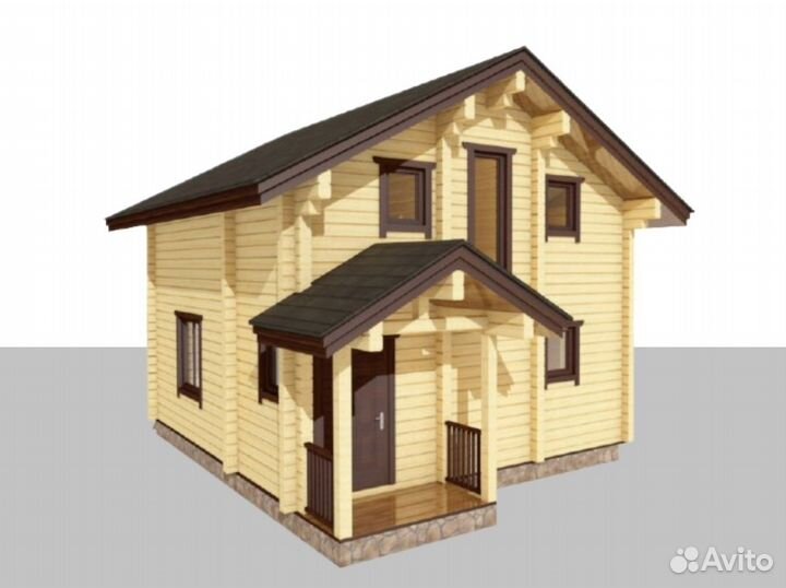 Домокомплект из клееного бруса 78 м2