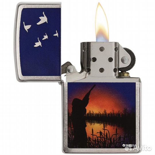 Зажигалка Zippo Охота на Уток, новая