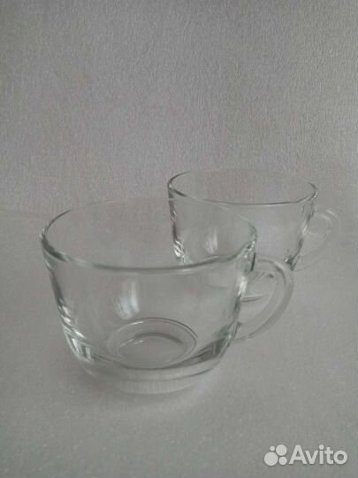 Чашки чайные 200 мл. из стекла