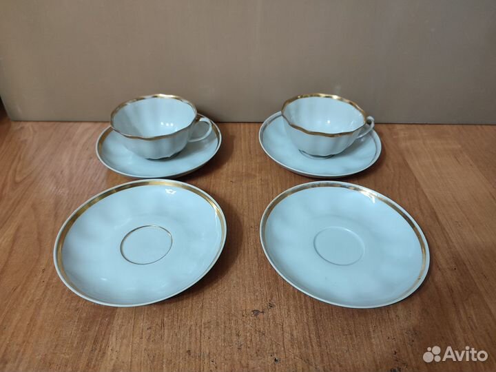 Остатки чайных сервизов СССР Дулево фарфор