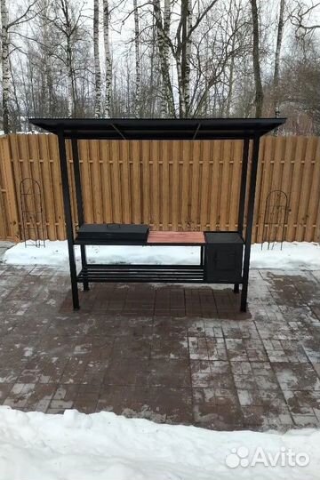 Мангал с печью