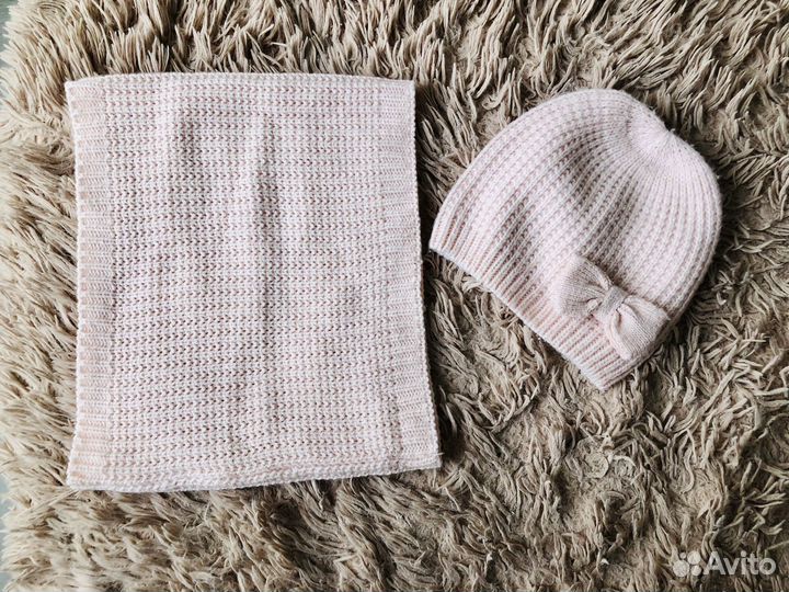 Шапка и снуд для девочки год