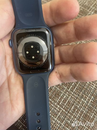 Часы apple watch 7 45 mm blue