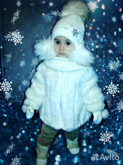 Куртка, шубка на девочку 1-3 года, 98
