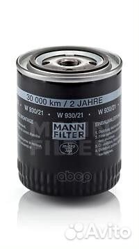 Фильтр масляный mann-filter W 930/21 W 930/21