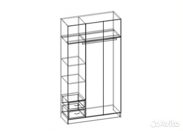 Шкаф 3 створчатый