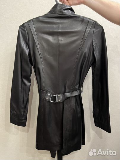 Кожаный плащ женский натуральная кожа