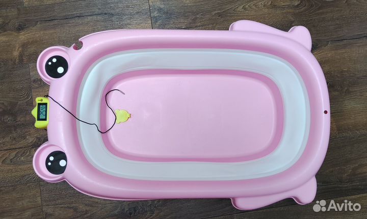 Ванночка для купания складная с термометром