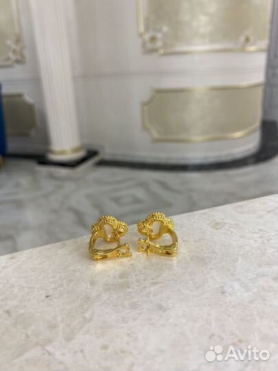 Серьги van cleef