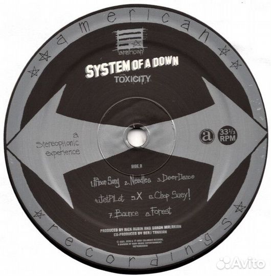 Виниловая пластинка Sony System Of A Down Toxicity