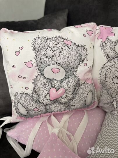 Бортики в детскую кроватку 12 подушек