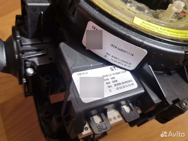 Подрулевой переключатель в сборе audi а4/А5/А6/А7