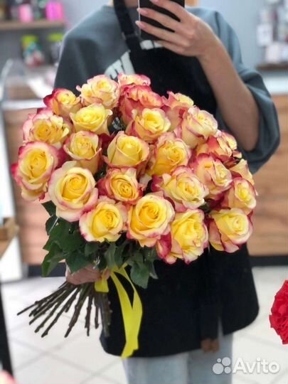 Цветы розы букет