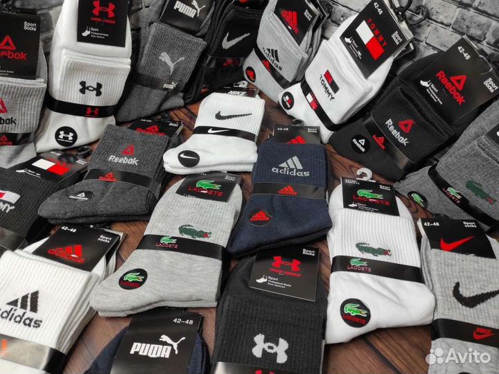 Носки Nike Adidas Puma Reebok Lacoste