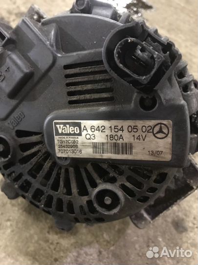 Мерседес генератор 3.2 ом 642