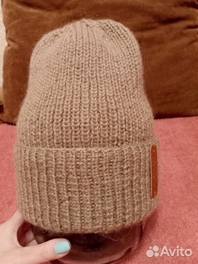 Мужская шапка большого размера Натуральная шерсть