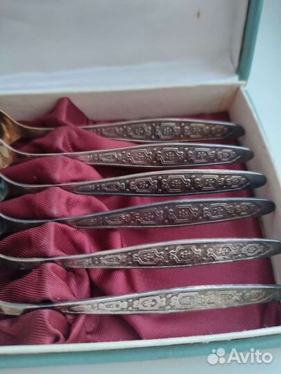 Набор чайных ложек мельхиор СССР Новые