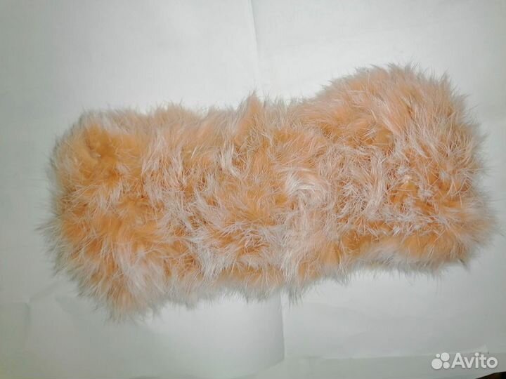 Меховой ободок, повязка из меха кролика