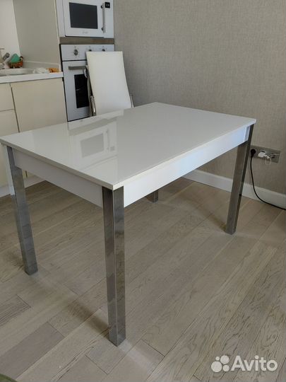 Стол кухонный белый раздвижной
