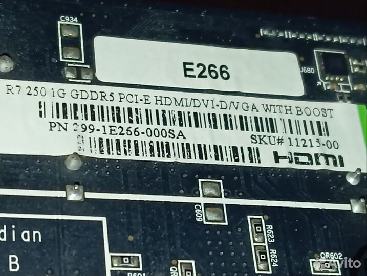 Видеокарта R7 250