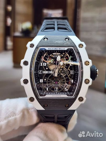 Часы Richard Mille RM 21-01 White/Black Carbon