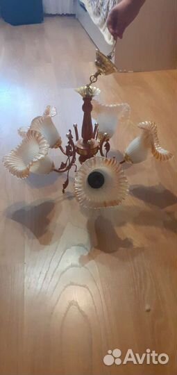 Люстра потолочная подвесная бу
