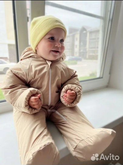 Зимний комбинезон для новорожденных 56 -62